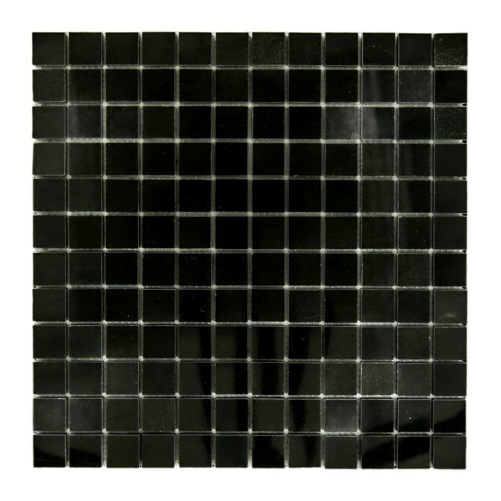 1x1 Absolute Black Granite Polished Mosaic Tile - American Tile Depot