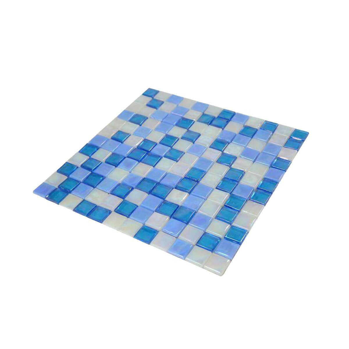 1x1 Aquarius Beach Square Glass Mosaic Tile - American Tile Depot
