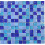 1x1 Aquarius Ocean Square Glass Mosaic Tile 1x1 Aquarius Ocean Square Glass Mosaic Tile - American Tile Depot
