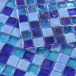 1x1 Aquarius Ocean Square Glass Mosaic Tile 1x1 Aquarius Ocean Square Glass Mosaic Tile - American Tile Depot