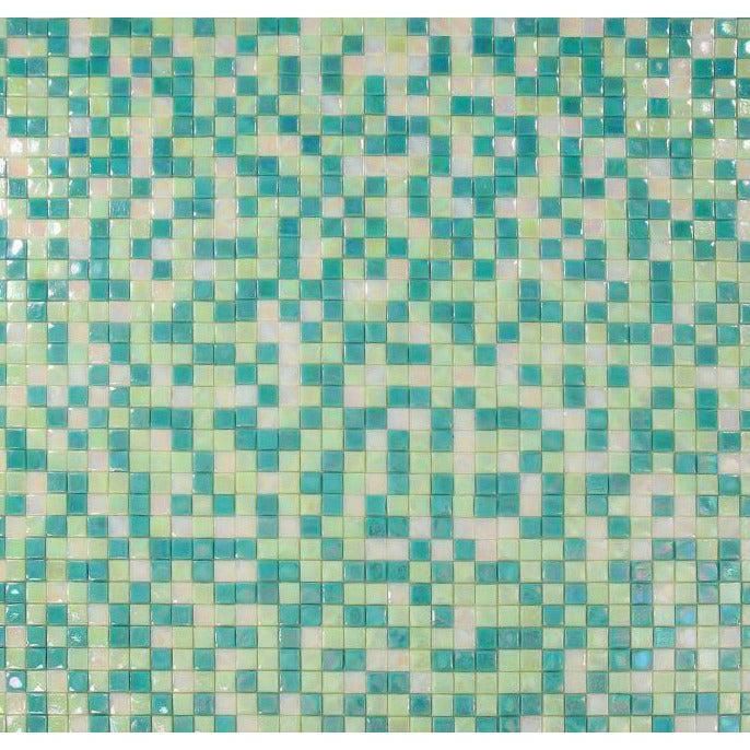 1x1 Aquarius Spring Square Glass Mosaic Tile - American Tile Depot