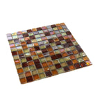 1x1 Aquarius Wine Square Glass Mosaic Tile 1x1 Aquarius Wine Square Glass Mosaic Tile - American Tile Depot
