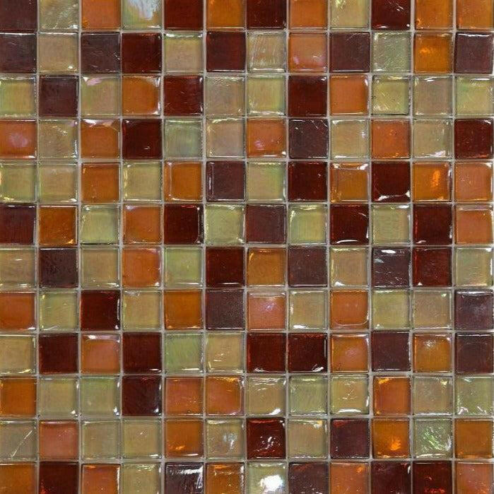 1x1 Aquarius Wine Square Glass Mosaic Tile 1x1 Aquarius Wine Square Glass Mosaic Tile - American Tile Depot