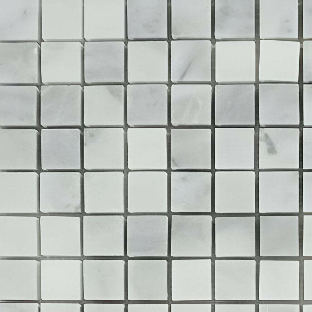 1x1 Bianco Venatino Marble Honed Mosaic Tile 1x1 Bianco Venatino Marble Honed Mosaic Tile - American Tile Depot
