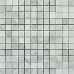 1x1 Bianco Venatino Marble Honed Mosaic Tile 1x1 Bianco Venatino Marble Honed Mosaic Tile - American Tile Depot