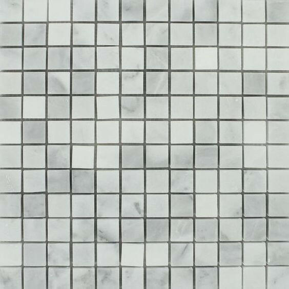 1x1 Bianco Venatino Marble Honed Mosaic Tile 1x1 Bianco Venatino Marble Honed Mosaic Tile - American Tile Depot