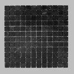 1x1 Black Marquina Marble Honed Mosaic Tile 1x1 Black Marquina Marble Honed Mosaic Tile - American Tile Depot