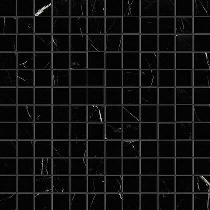 1x1 Black Marquina Marble Polished Mosaic Tile 1x1 Black Marquina Marble Polished Mosaic Tile - American Tile Depot