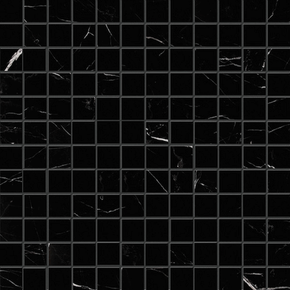 1x1 Black Marquina Marble Polished Mosaic Tile 1x1 Black Marquina Marble Polished Mosaic Tile - American Tile Depot