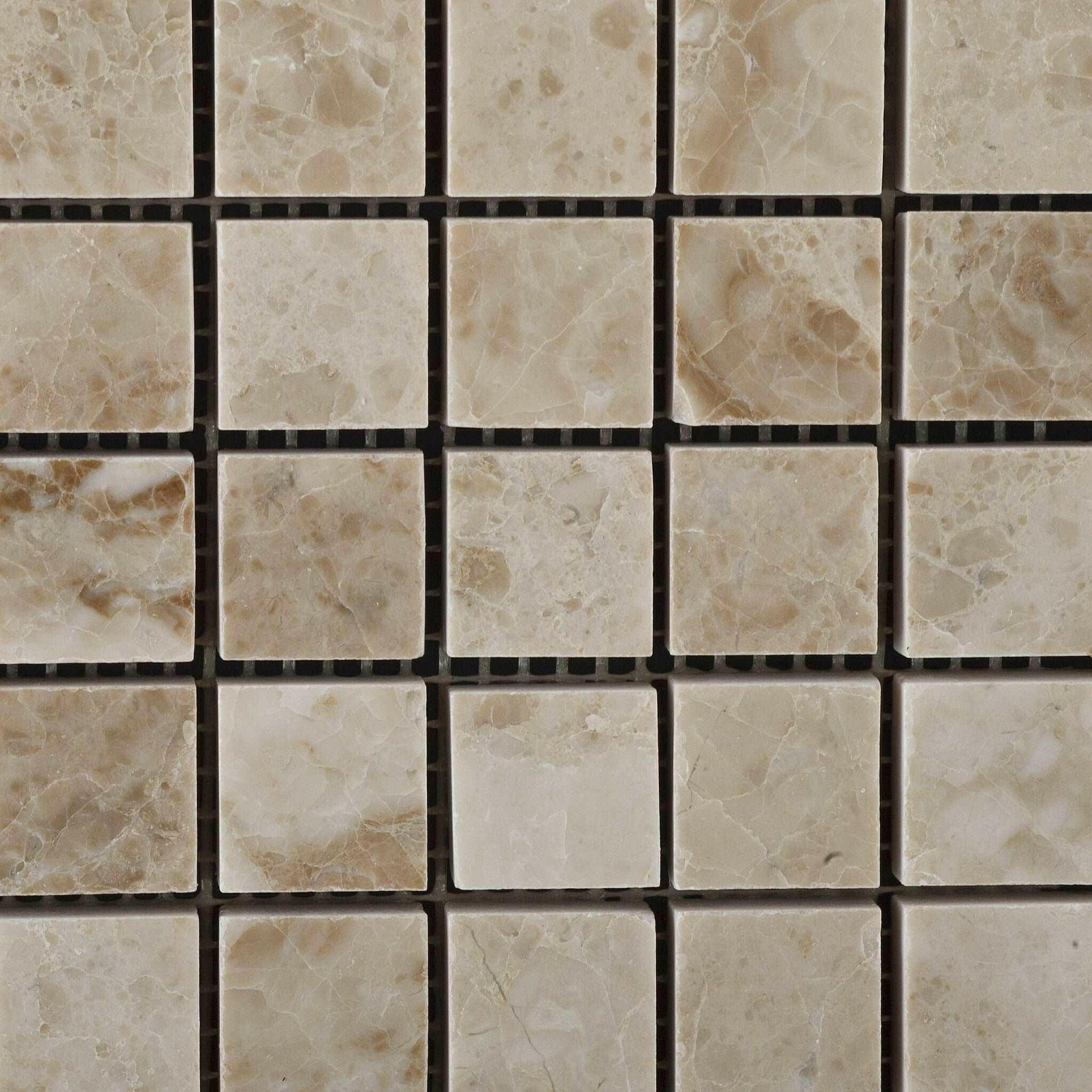 1x1 Cappuccino Marble Polished Mosaic Tile 1x1 Cappuccino Marble Polished Mosaic Tile - American Tile Depot