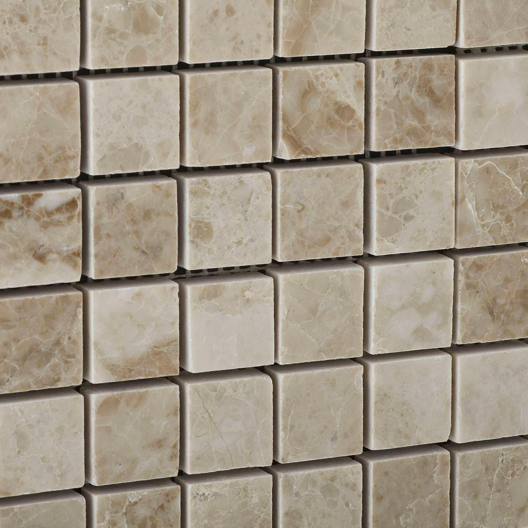 1x1 Cappuccino Marble Polished Mosaic Tile 1x1 Cappuccino Marble Polished Mosaic Tile - American Tile Depot