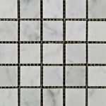 1x1 Carrara White Marble Polished Mosaic Tile 1x1 Carrara White Marble Polished Mosaic Tile - American Tile Depot