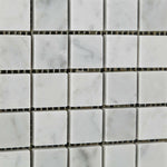 1x1 Carrara White Marble Polished Mosaic Tile 1x1 Carrara White Marble Polished Mosaic Tile - American Tile Depot