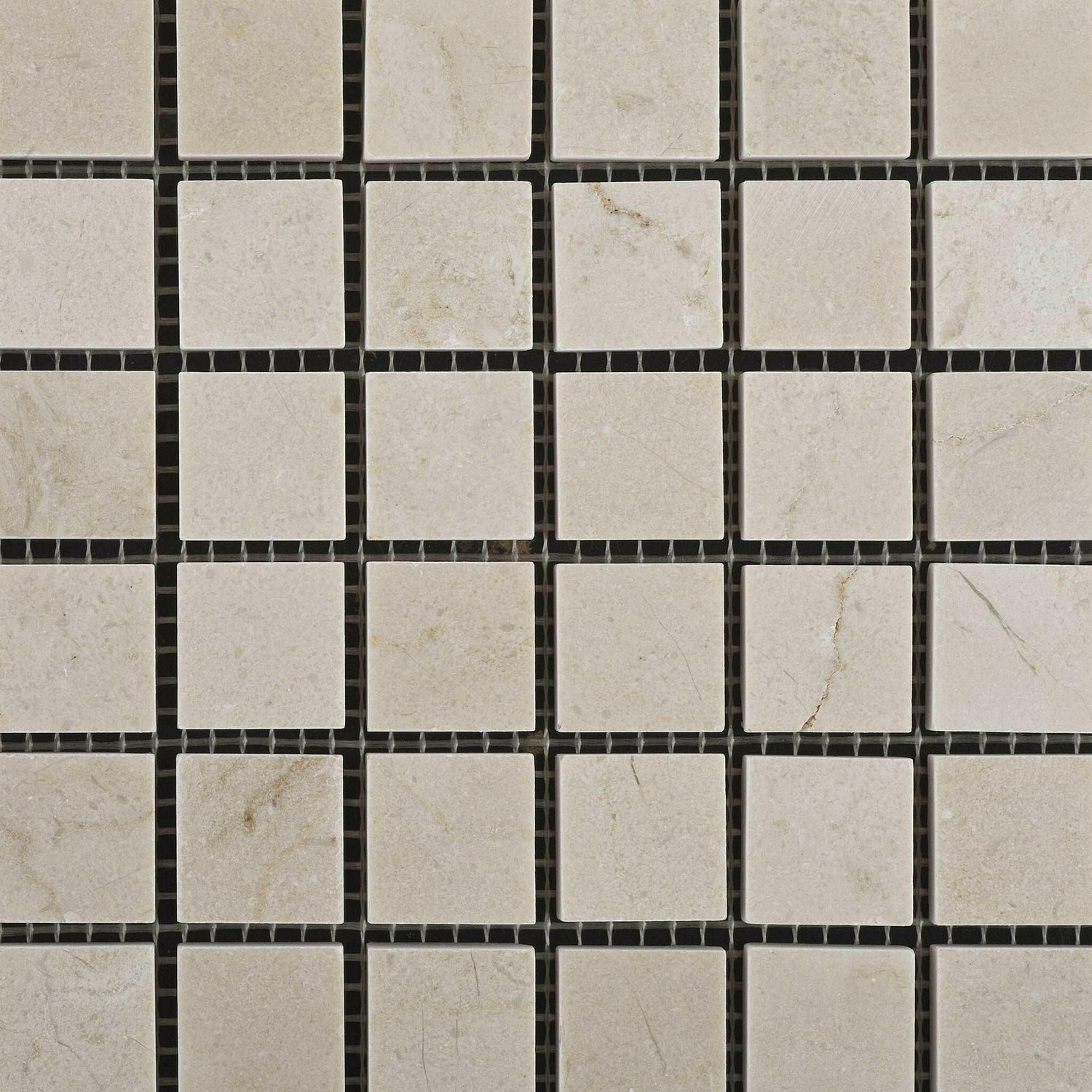 1x1 Crema Marfil Marble Honed Mosaic Tile 1x1 Crema Marfil Marble Honed Mosaic Tile - American Tile Depot