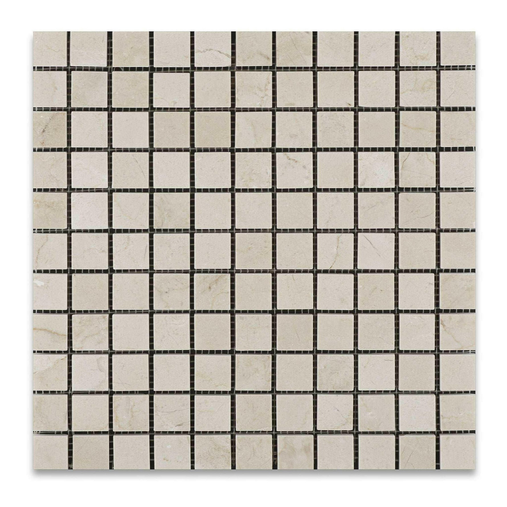 1x1 Crema Marfil Marble Honed Mosaic Tile 1x1 Crema Marfil Marble Honed Mosaic Tile - American Tile Depot