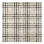 1x1 Crema Marfil Marble Tumbled Mosaic Tile 1x1 Crema Marfil Marble Tumbled Mosaic Tile - American Tile Depot