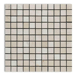 1x1 Crema Marfil Marble Tumbled Mosaic Tile 1x1 Crema Marfil Marble Tumbled Mosaic Tile - American Tile Depot