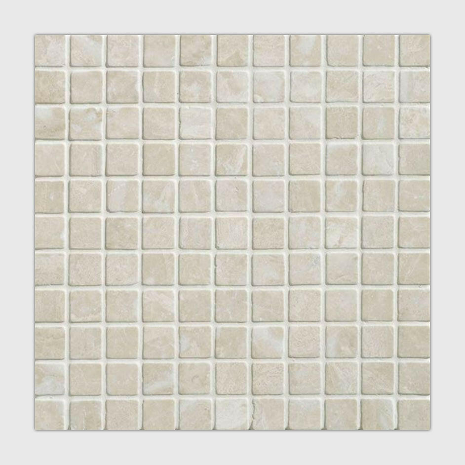 1x1 Diano Royal (Queen Beige) Marble Polished Mosaic Tile 1x1 Diano Royal (Queen Beige) Marble Polished Mosaic Tile - American Tile Depot