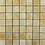 1x1 Honey Onyx Polished Mosaic Tile 1x1 Honey Onyx Polished Mosaic Tile - American Tile Depot