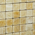 1x1 Honey Onyx Polished Mosaic Tile 1x1 Honey Onyx Polished Mosaic Tile - American Tile Depot