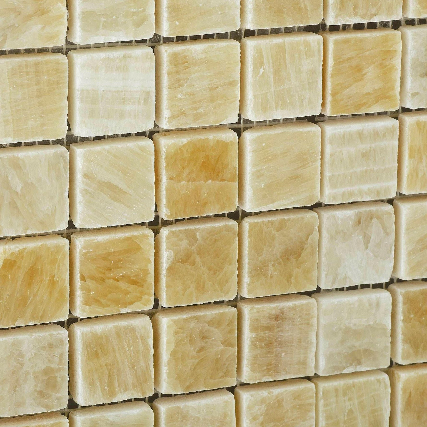 1x1 Honey Onyx Polished Mosaic Tile 1x1 Honey Onyx Polished Mosaic Tile - American Tile Depot