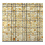1x1 Honey Onyx Polished Mosaic Tile 1x1 Honey Onyx Polished Mosaic Tile - American Tile Depot