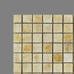 1x1 Honey Onyx Polished Mosaic Tile 1x1 Honey Onyx Polished Mosaic Tile - American Tile Depot
