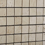 1x1 Ivory Travertine Tumbled Mosaic Tile 1x1 Ivory Travertine Tumbled Mosaic Tile - American Tile Depot