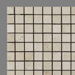 1x1 Ivory Travertine Tumbled Mosaic Tile 1x1 Ivory Travertine Tumbled Mosaic Tile - American Tile Depot