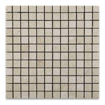 1x1 Ivory Travertine Tumbled Mosaic Tile 1x1 Ivory Travertine Tumbled Mosaic Tile - American Tile Depot