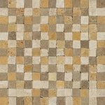 1x1 Mixed Travertine Split-Faced Mosaic Tile 1x1 Mixed Travertine Split-Faced Mosaic Tile - American Tile Depot