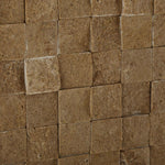 1x1 Noce Travertine Split-Faced Mosaic Tile 1x1 Noce Travertine Split-Faced Mosaic Tile - American Tile Depot