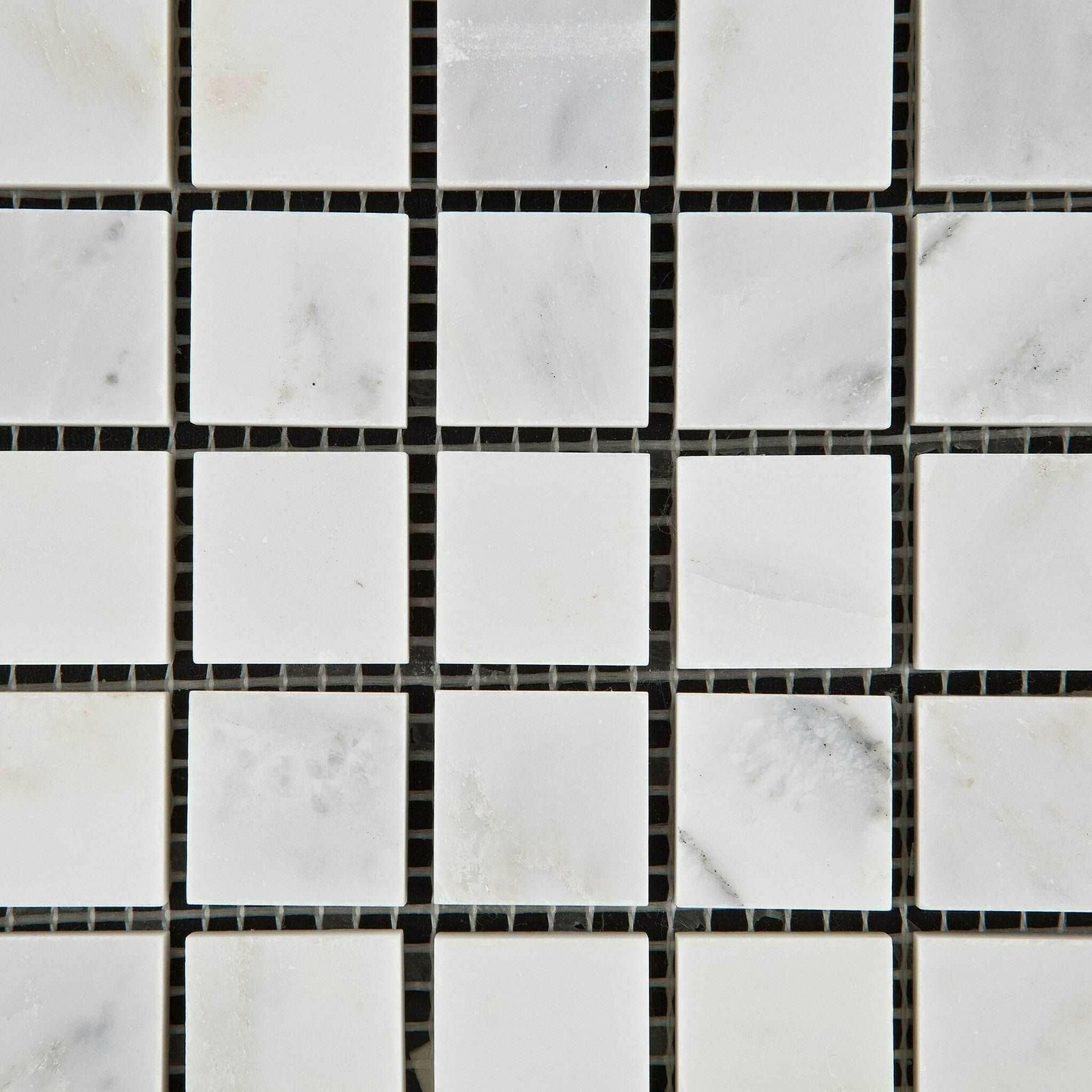 1x1 Oriental White / Asian Statuary Marble Polished Mosaic Tile 1x1 Oriental White / Asian Statuary Marble Polished Mosaic Tile - American Tile Depot