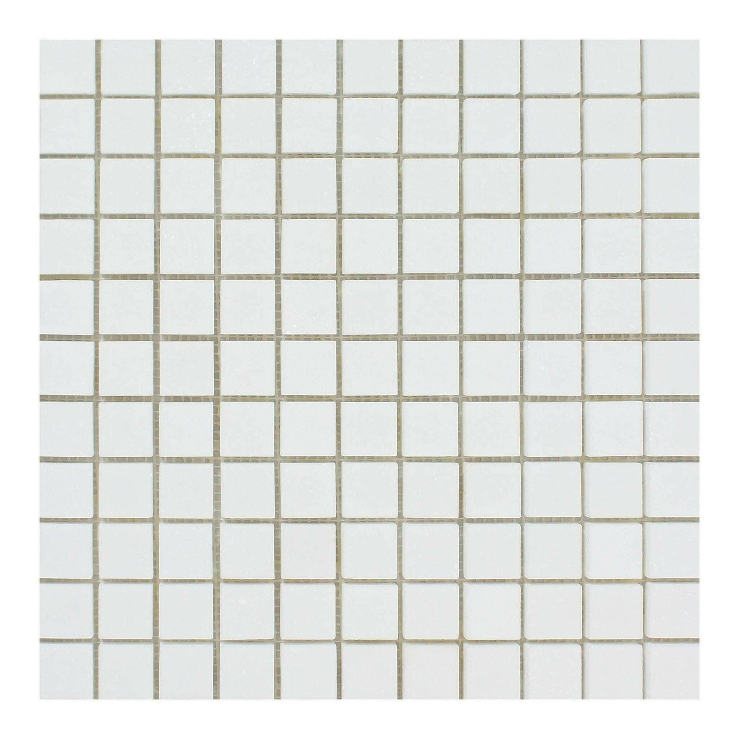 1x1 Thassos White Marble Honed Mosaic Tile 1x1 Thassos White Marble Honed Mosaic Tile - American Tile Depot