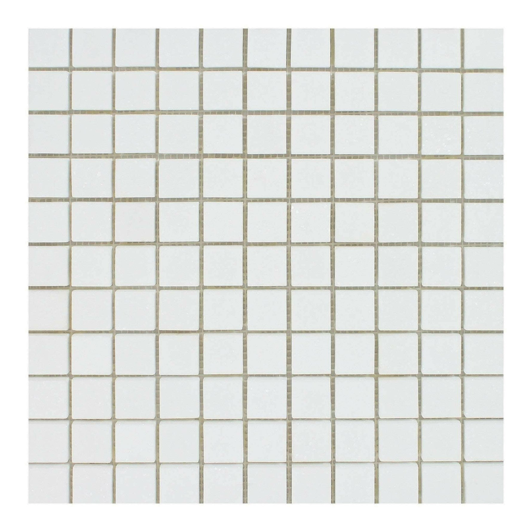 1x1 Thassos White Marble Honed Mosaic Tile - American Tile Depot