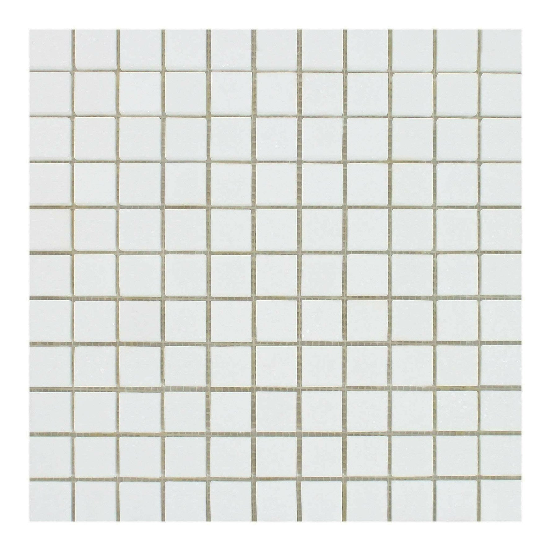 1x1 Thassos White Marble Polished Mosaic Tile 1x1 Thassos White Marble Polished Mosaic Tile - American Tile Depot