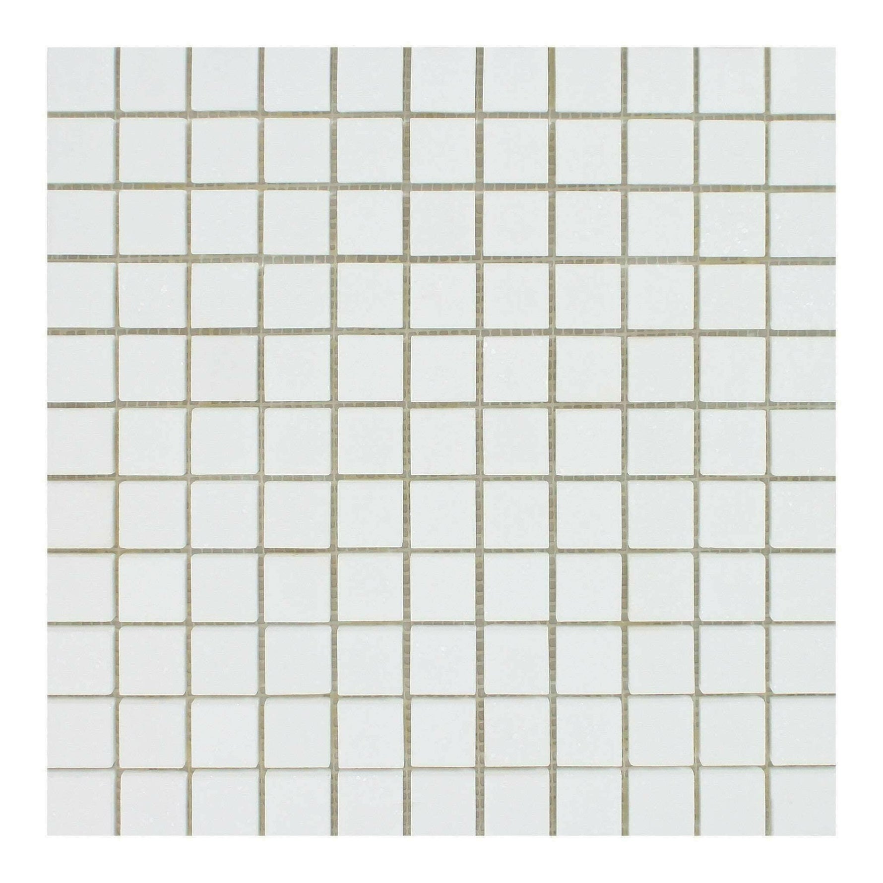 1x1 Thassos White Marble Polished Mosaic Tile 1x1 Thassos White Marble Polished Mosaic Tile - American Tile Depot