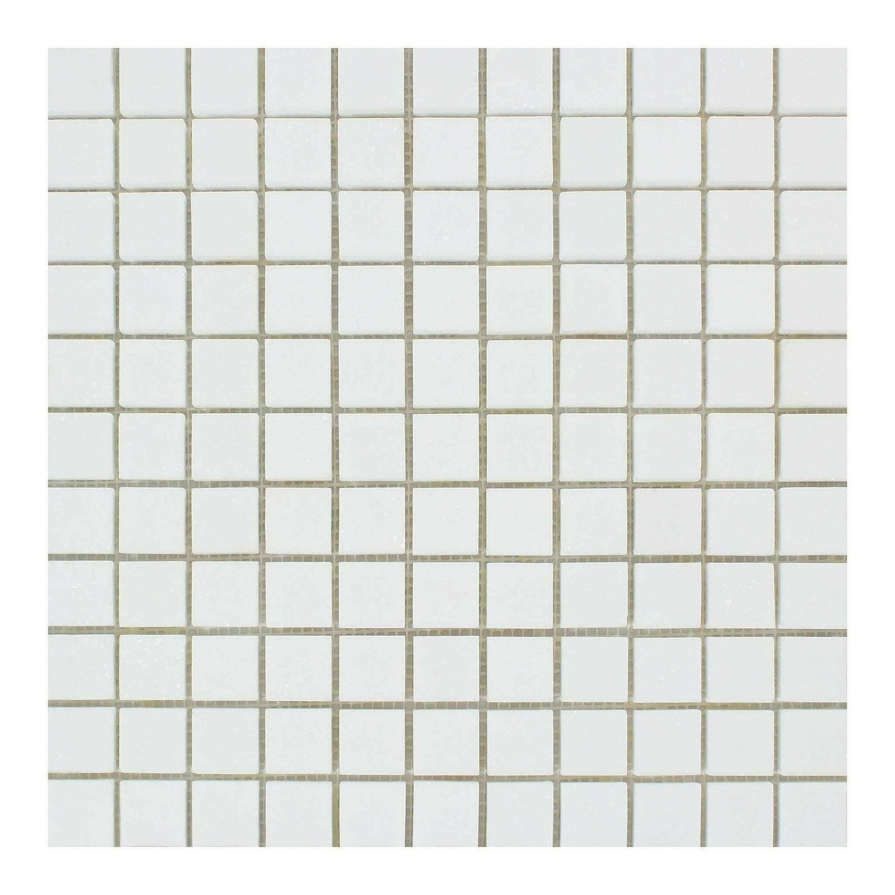 1x1 Thassos White Marble Polished Mosaic Tile 1x1 Thassos White Marble Polished Mosaic Tile - American Tile Depot