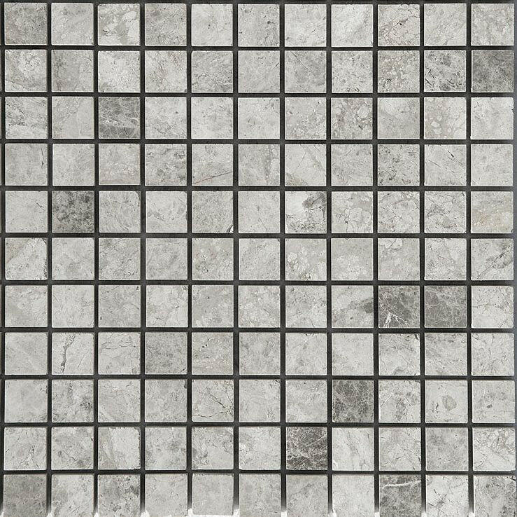 1x1 Tundra Gray (Atlantic Gray) Marble Honed Mosaic Tile 1x1 Tundra Gray (Atlantic Gray) Marble Honed Mosaic Tile - American Tile Depot