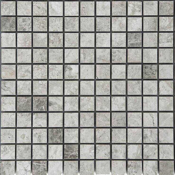 1x1 Tundra Gray (Atlantic Gray) Marble Honed Mosaic Tile 1x1 Tundra Gray (Atlantic Gray) Marble Honed Mosaic Tile - American Tile Depot