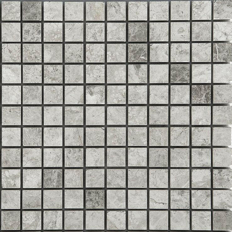 1x1 Tundra Gray (Atlantic Gray) Marble Polished Mosaic Tile 1x1 Tundra Gray (Atlantic Gray) Marble Polished Mosaic Tile - American Tile Depot