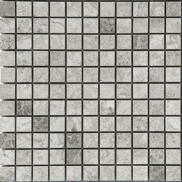 1x1 Tundra Gray (Atlantic Gray) Marble Polished Mosaic Tile 1x1 Tundra Gray (Atlantic Gray) Marble Polished Mosaic Tile - American Tile Depot