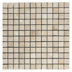 1x1 Walnut Travertine Tumbled Mosaic Tile - American Tile Depot