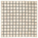 1x1 White Pearl / Botticino Marble Polished Mosaic Tile 1x1 White Pearl / Botticino Marble Polished Mosaic Tile - American Tile Depot