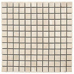 1x1 White Pearl / Botticino Marble Polished Mosaic Tile 1x1 White Pearl / Botticino Marble Polished Mosaic Tile - American Tile Depot