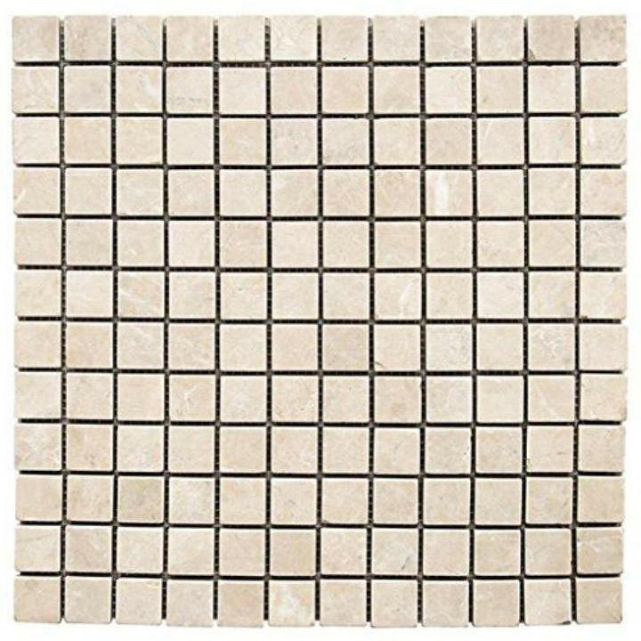 1x1 White Pearl / Botticino Marble Polished Mosaic Tile 1x1 White Pearl / Botticino Marble Polished Mosaic Tile - American Tile Depot