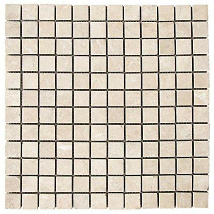1x1 White Pearl / Botticino Marble Polished Mosaic Tile 1x1 White Pearl / Botticino Marble Polished Mosaic Tile - American Tile Depot