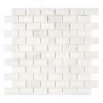 1x2 Afyon White Marble Polished Brick Mosaic Tile 1x2 Afyon White Marble Polished Brick Mosaic Tile - American Tile Depot