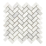 1x2 Bianco Congelato Dolomite Leathered Herringbone Mosaic Tile 1x2 Bianco Congelato Dolomite Leathered Herringbone Mosaic Tile - American Tile Depot