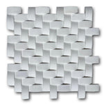 1x2 Bianco Dolomite CNC-Arched Herringbone Mosaic Tile 1x2 Bianco Dolomite CNC-Arched Herringbone Mosaic Tile - American Tile Depot
